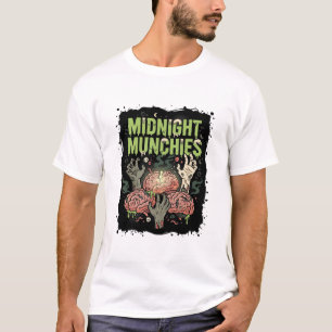 Camiseta Festa de Cérebro de Zumbi de Halloween