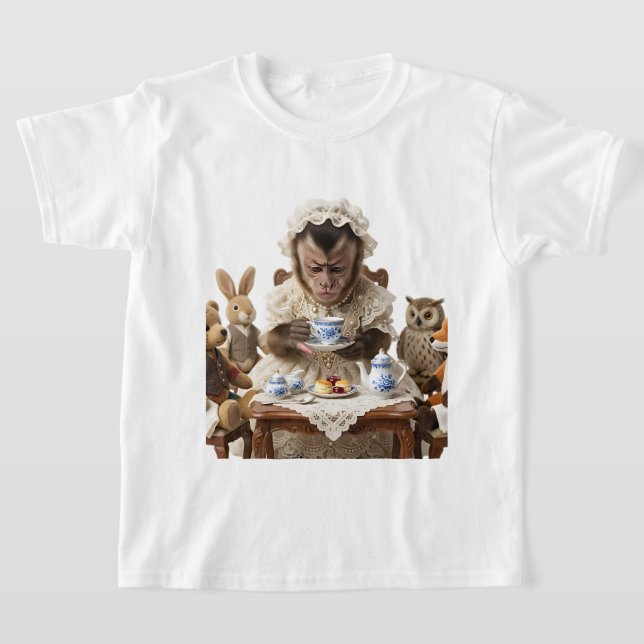 Camiseta Festa de Chá do Macaco Vitoriano (Postura )