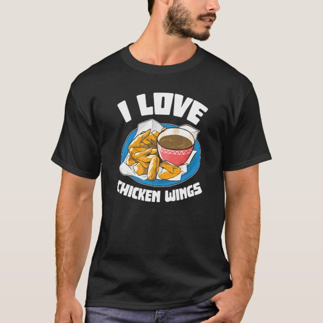 Camiseta Festa de Comida das Asas de Frango (Frente)