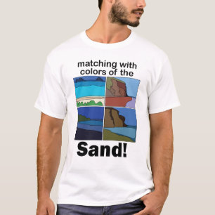 Camiseta Festa de cores de areia combinando com Maui Havaí