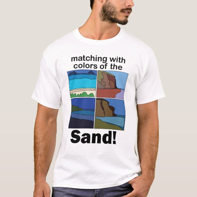 Camiseta Festa de cores de areia combinando com Maui Havaí  (Frente)
