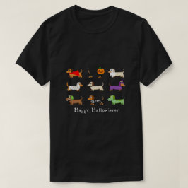 Camiseta Festa de Costume de Dachshund Halloween