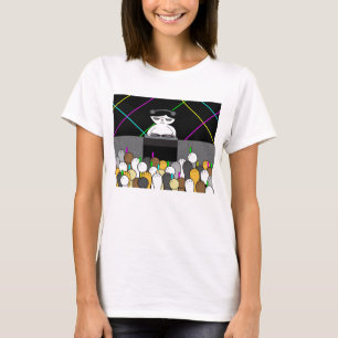 Camiseta Festa de Dança Rave da Gatinha Fofa DJ