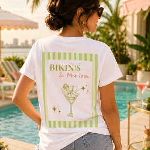 Camiseta Festa de Despedida de Solteira Biquínis e Martinis