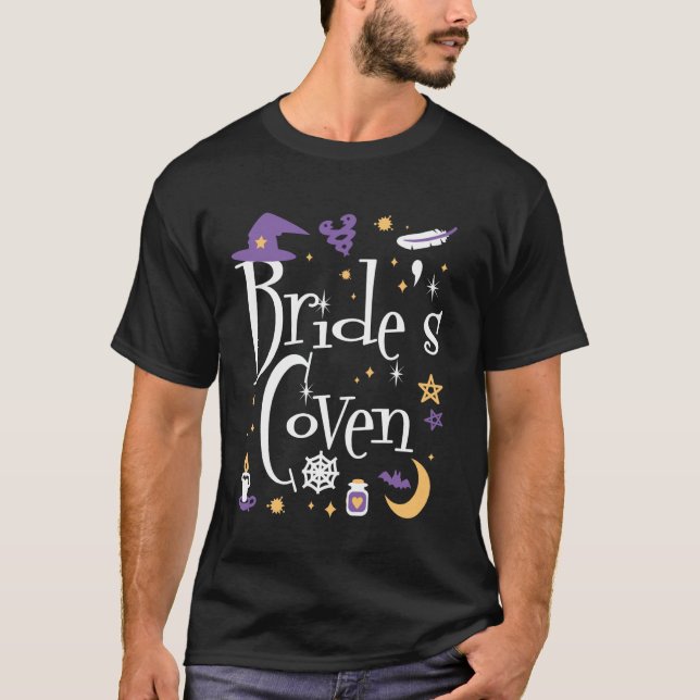 Camiseta Festa de Despedida de Solteira Bruxa da Irmandade  (Frente)