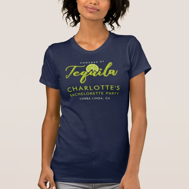 Camiseta Festa de Despedida de Solteira com o Poder do Tequ (Frente)