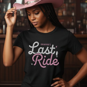 Camiseta Festa de Despedida de Solteira Cowgirl Última Cava
