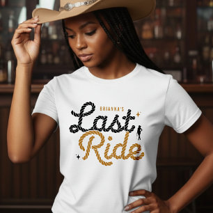 Camiseta Festa de Despedida de Solteira Cowgirl Última Cava