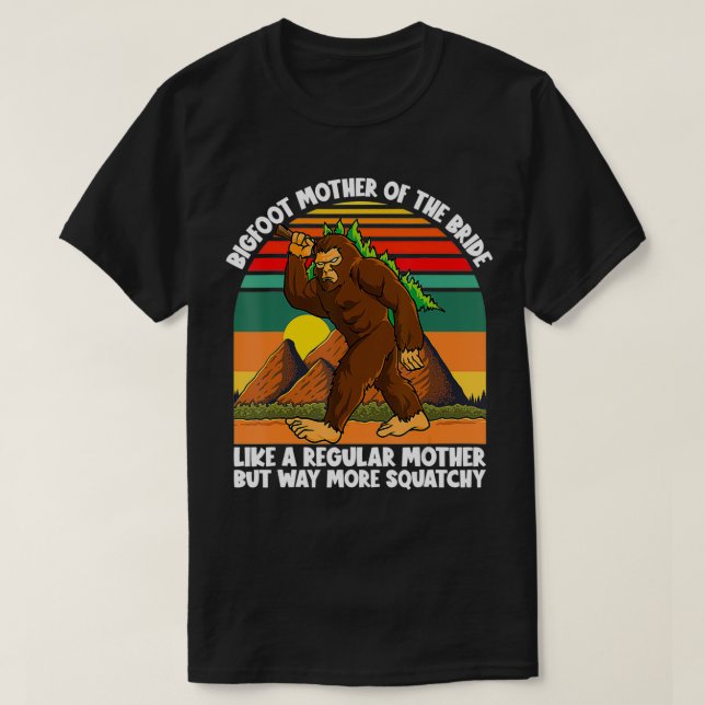 Camiseta Festa de Despedida de Solteira da Mãe da Noiva com (Frente do Design)