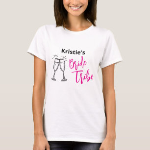 Camiseta Festa de Despedida de Solteira da Tribo da Noiva 