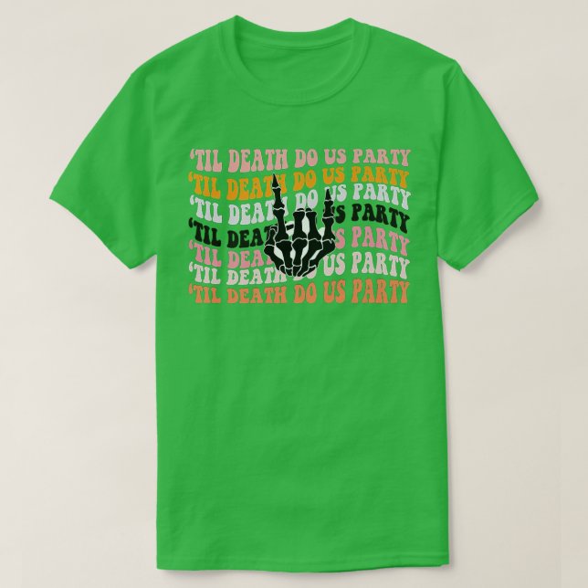 Camiseta Festa de Despedida de Solteira de Halloween A Noiv (Frente do Design)