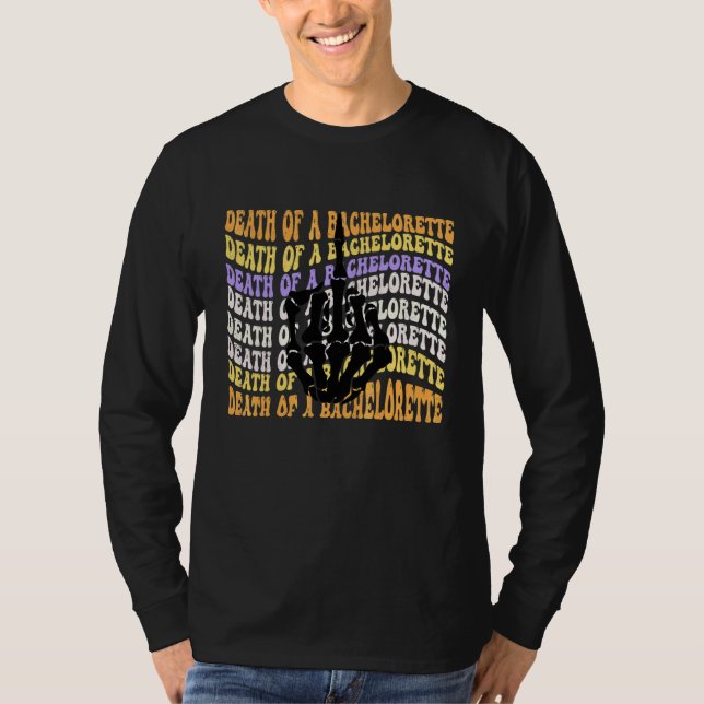 Camiseta Festa de Despedida de Solteira de Halloween, Morte (Frente)