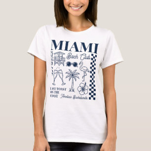 Camiseta Festa de Despedida de Solteira em Miami Beach Dese