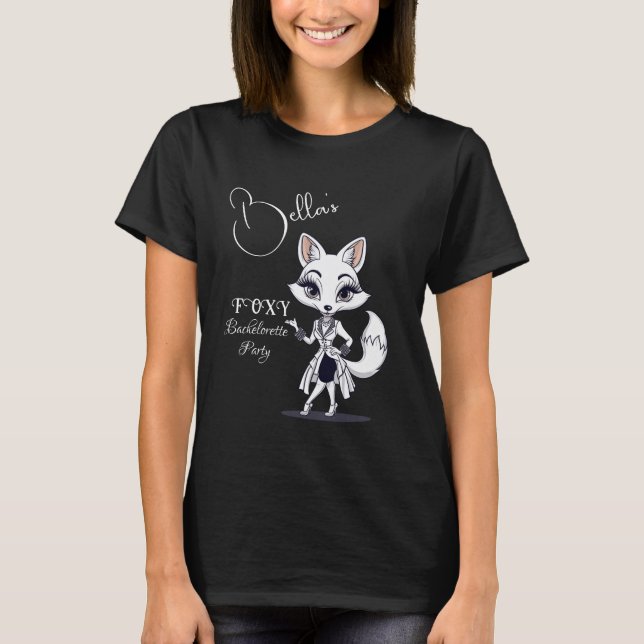 Camiseta Festa de Despedida de Solteira Foxy | Noiva Fox Pr (Frente)