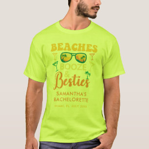 Camiseta Festa de Despedida de Solteira Praias Bebidas Amig