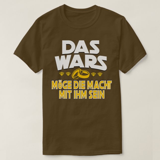 Camiseta Festa de Despedida de Solteiro As Guerras (Frente do Design)