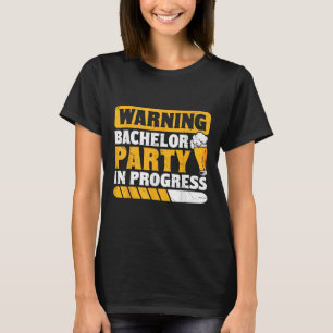 Camiseta Festa de Despedida de Solteiro do Noivo Engraçado