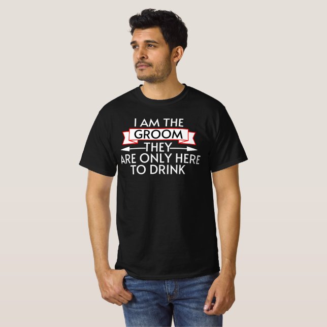Camiseta Festa de despedida de solteiro engraçada (Frente Completa)