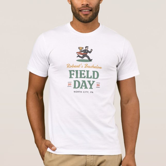Camiseta Festa de Despedida de Solteiro Field Day  (Frente)