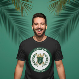Camiseta Festa de Despedida de Solteiro "Game Over" da Cust