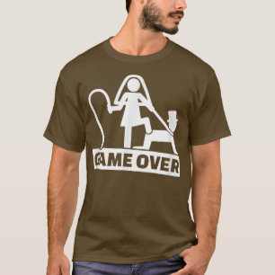 Camiseta Festa de Despedida de Solteiro Game Over Diversão 