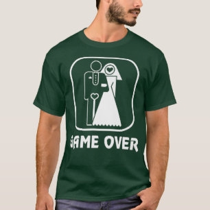 Camiseta Festa de Despedida de Solteiro Game Over Noiva Div