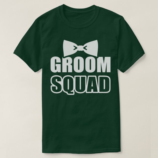 Camiseta Festa de despedida de solteiro Groom Squad 2 (Frente do Design)