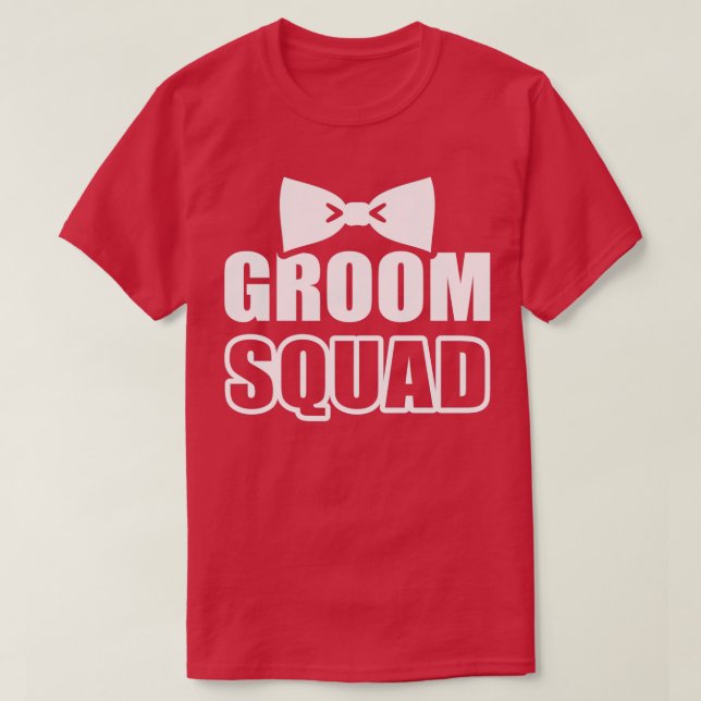 Camiseta Festa de despedida de solteiro Groom Squad 3 (Frente do Design)
