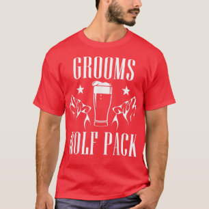 Camiseta Festa de Despedida de Solteiro Mens Grooms Wolf Pa