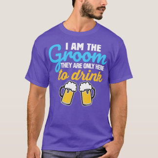 Camiseta Festa de Despedida Divertida Eu Sou o Noivo Eles E