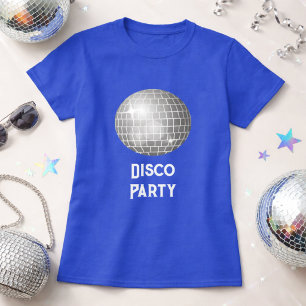 Camiseta Festa de Disco Bola de Disco Engraçada
