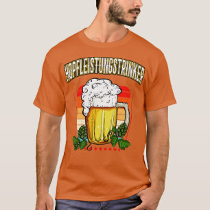 Camiseta Festa de Diversão Hopfleistungstrinker Bier Hopfen