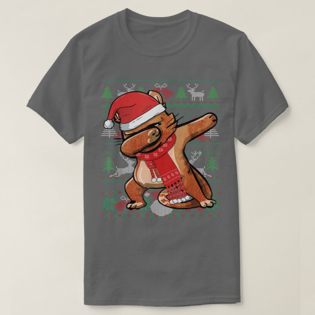 Camiseta Festa de Doador de Natal Feio Cos (Frente do Design)