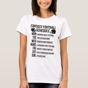 Camiseta Festa de Draft de Futebol Fantasia
