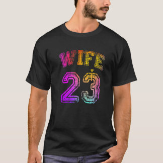 Camiseta Festa de Engajamento da Esposa Casamento da Esposa