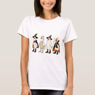 Camiseta Festa de Fantasia de Pato Adotável de Halloween