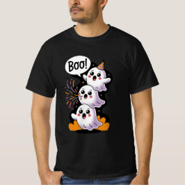 Camiseta Festa de Fantasmas de Halloween em Pastel Cute