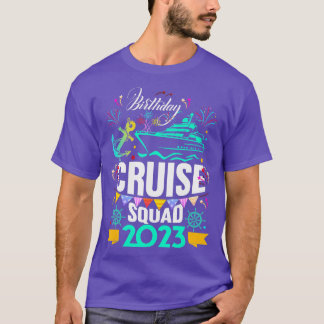 Camiseta Festa de Férias do Funny Birthday Cruise Squad 202