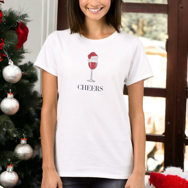 Camiseta Festa de Férias do Vinho Santa Hat (Criador carregado)