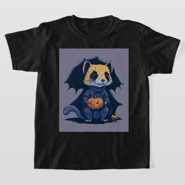 Camiseta Festa de Ferret Halloween (Postura )