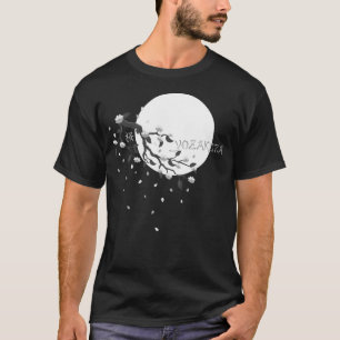 Camiseta Festa de Flor de Cereja cinza de Lua Cheia 1T-Cami