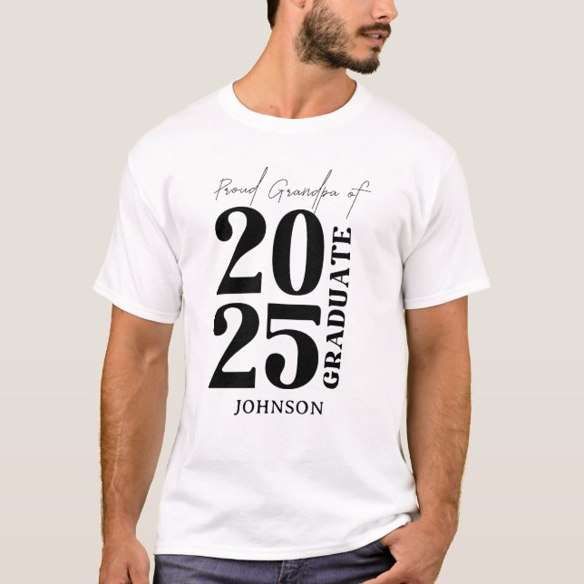 Camiseta Festa de formatura do vovô formando 2025 (Frente)