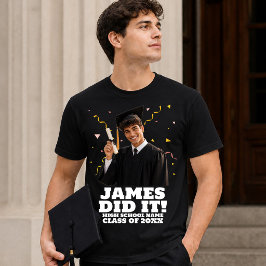 Camiseta Festa de Formatura Personalizada Divertida Foto Pe