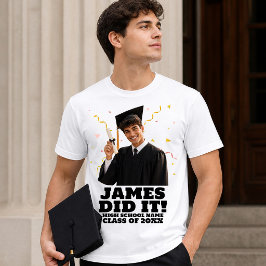 Camiseta Festa de Formatura Personalizada Divertida Foto Pe