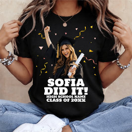 Camiseta Festa de Formatura Personalizada Divertida Foto Pe