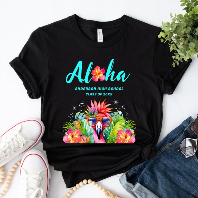 Camiseta Festa de Formatura Tropical Aloha Hawaiian Luau (Criador carregado)