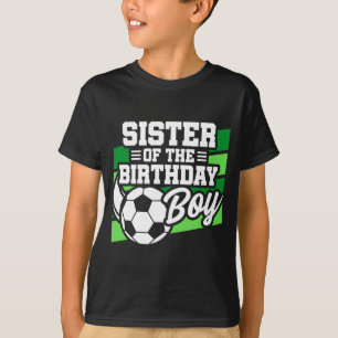 Camiseta Festa de Futebol de Futebol Infantil Irmã do Garot