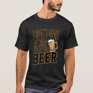 Camiseta Festa de Futebol Humor de Fã Eu Não Me Importo Que