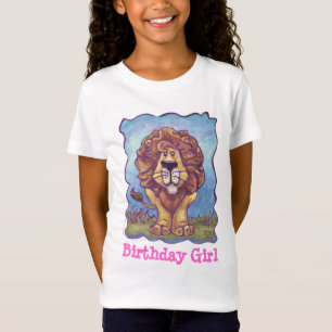 Camiseta Festa de Garota de Aniversário do Leão Gelado