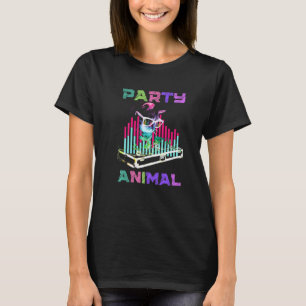 Camiseta Festa de Gato de Música House Rave Animal Gatinho